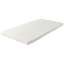 Starlight Beds Small Single Memory Foam Mattress Topper with Elastic Straps 3 inch - White - Wilko