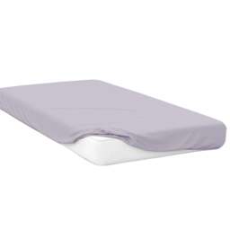 Serene Double Heather Brushed Cotton Fitted Bed Sheet - Purple - Wilko - thumbnail 1