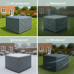 Home Source Flexicover Outdoor Furniture Cover - Size: 71 x 115 x 115cm - Black - Wilko - thumbnail 6