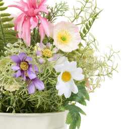 Wild Flower Arrangement in Metal Pot - Wilko - thumbnail 4