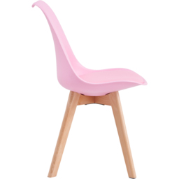 Eva Set of 6 Pink Padded Dining Chairs - MCC - Wilko - thumbnail 5
