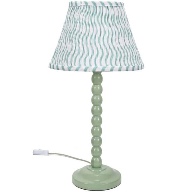 ValueLights Bobbins Green Arrow Shade Sage Green LED Table Lamp - Size: 52 x 27 x 27cm - Wilko - image 1