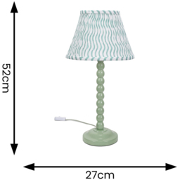 ValueLights Bobbins Green Arrow Shade Sage Green LED Table Lamp - Size: 52 x 27 x 27cm - Wilko - thumbnail 7