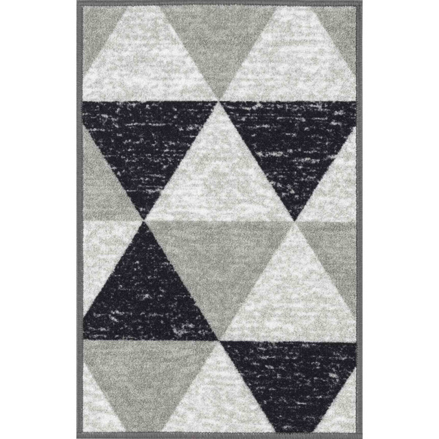 Desire Rugs Havana Grey Geometric Anti Slip Door Mat 220 x 67cm - Size: 67 x 220cm - Wilko - image 1