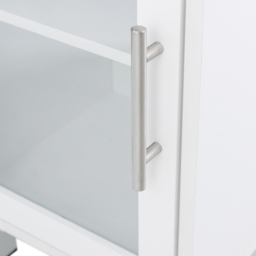 Costway 2 Door 2 Shelf White Wooden Slim Bathroom Cabinet - Size: 99.1 x 38.1 x 17.78cm - Wilko - thumbnail 6