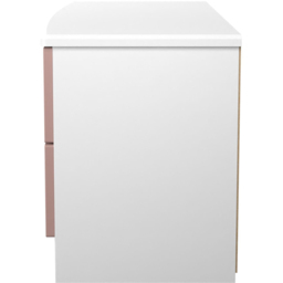 Crowndale Camden 4 Drawer Kobe Pink and White Bed Box Ready Assembled - Kobe Pink & White - Wilko - thumbnail 5