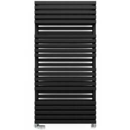 Terma Quadrus Bold 3795BTU Metallic Black Heated Towel Rail 1185 x 600mm - Size: 118.5 x 60 x 12.2cm - Wilko - thumbnail 1