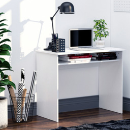 Portland Home Office Study Desk White - Size: 90 x 50 x 74cm - Wilko - thumbnail 7
