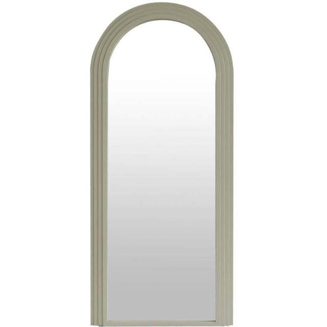 Evie Ridged Arch Lean To Mirror Sage - Wilko - image 1
