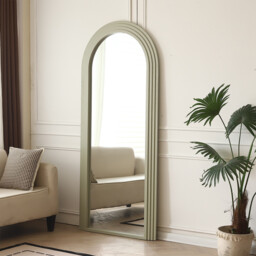 Evie Ridged Arch Lean To Mirror Sage - Wilko - thumbnail 2