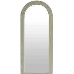 Evie Ridged Arch Lean To Mirror Sage - Wilko