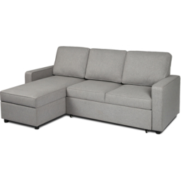 Selene 3 Seater Light Grey Linen Corner Sofa Bed - Home Garden Direct - Wilko - thumbnail 6