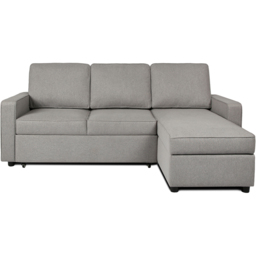 Selene 3 Seater Light Grey Linen Corner Sofa Bed - Home Garden Direct - Wilko - thumbnail 3