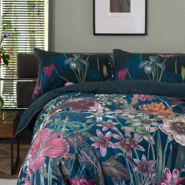 The Lyndon Company Tivoli Double Nighttime 180 Thread Count Duvet Set - Blue - Wilko - image 1