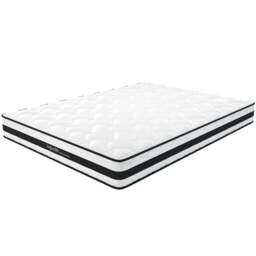 Home Source Orion Small Double White Quilted Medium Firm Bonnell Coil Mattress - Wilko - thumbnail 1