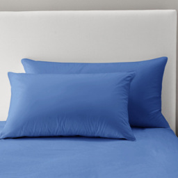 Velosso Microfibre French Blue Pillowcase 2 Pack - Size: 50 x 75 x 1cm - Wilko - thumbnail 3
