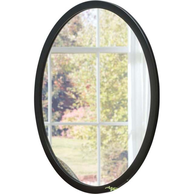 Yearn Classic Black Oval Mirror 55 x 45cm - Wilko - image 1