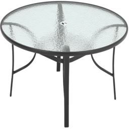 Living and Home 2 Seater Round Outdoor Dining Set - Black - Wilko - thumbnail 4
