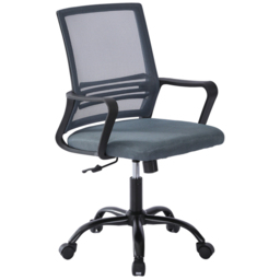 Dark Grey Mesh Back Swivel Height Adjustable Office Chair - Size: 90 x 58 x 58cm - MCC - Wilko - thumbnail 3