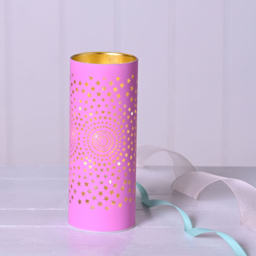 The Christmas Gift Co Pink Large Starburst LED Light Tube - Size: 8 x 8 x 20cm - The Christmas Gift Co. - Wilko - thumbnail 3