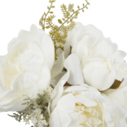 Ivory Peony Bouquet - White - Wilko - thumbnail 3