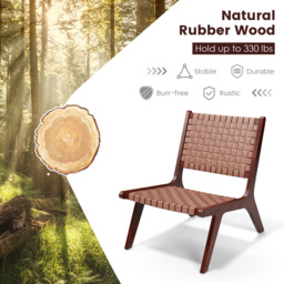 Costway Set of 2 Brown Accent Chair - Size: 99 x 90 x 19cm - Wilko - thumbnail 6