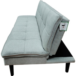 DS Living The Fermo 2 Seater Silver Fabric Sofa Bed - Wilko - thumbnail 7