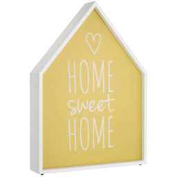 Premier Housewares Home Sweet Home LED Light Box - Size: 27 x 6 x 39cm - Yellow - Wilko - thumbnail 7
