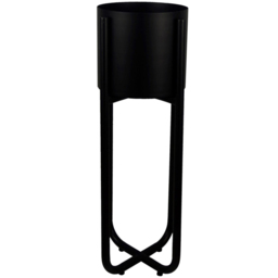 Leaf Black Metal Planter 20 x 18cm - Size: 18 x 20 x 20cm - Wilko - thumbnail 4