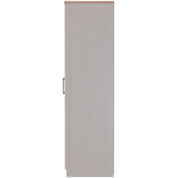 Crowndale Kent Ready Assembled 2 Door Kashmir Ash and Modern Oak Wardrobe - White - Wilko - thumbnail 4