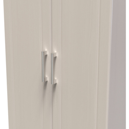 Crowndale Kent Ready Assembled 2 Door Kashmir Ash and Modern Oak Wardrobe - White - Wilko - thumbnail 6