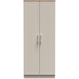 Crowndale Kent Ready Assembled 2 Door Kashmir Ash and Modern Oak Wardrobe - White - Wilko - thumbnail 3