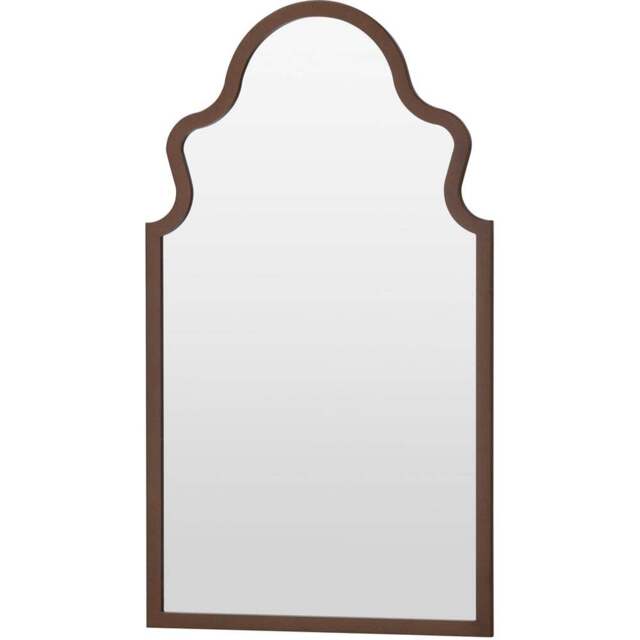Yearn Bronze Moroccon Mirror 98 x 52cm - Brown - Wilko - image 1