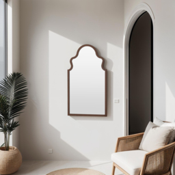Yearn Bronze Moroccon Mirror 98 x 52cm - Brown - Wilko - thumbnail 3