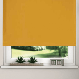 New EdgeBlinds Thermal Blackout Roller Blinds Ochre 50cm - Size: W 50cm x D 165cm - Yellow - New Edge Blinds - Wilko - thumbnail 4