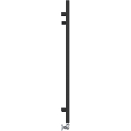 Terma Simple Heban Black Heated Towel Rail 1350 BTU 1080 x 500mm - Size: 108 x 50 x 7.2cm - Wilko - thumbnail 5