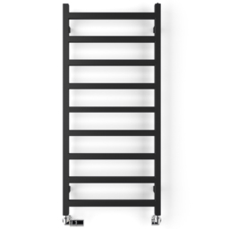 Terma Simple Heban Black Heated Towel Rail 1350 BTU 1080 x 500mm - Size: 108 x 50 x 7.2cm - Wilko - thumbnail 4
