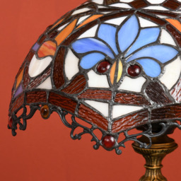 Portland Sunflower Antique Table Lamp - Size: 48 x 31 x 31cm - Blue - Wilko - thumbnail 5