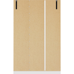 Seconique Denver 3 Door White Gloss Wardrobe - Size: 175 x 112 x 48cm - Wilko - thumbnail 7