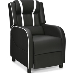 Costway White Adjustable Gaming Chair with Headrest - Size: 76 x 66 x 58cm - Wilko - thumbnail 3