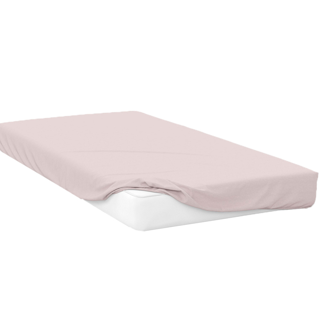 Serene Super King Powder Pink Fitted Bed Sheet - Wilko - image 1