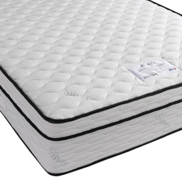 Eden Pacino Small Double 1000 Pocket Spring Memory Mattress - White - Wilko - thumbnail 3