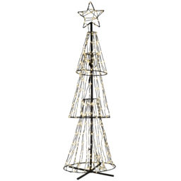 Xmas Haus 310 LED Warm White Tree 1.5m - Size: 5ft - Black - Wilko - thumbnail 1