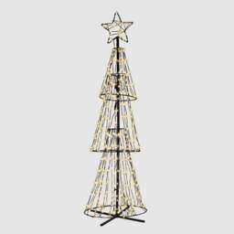 Xmas Haus 310 LED Warm White Tree 1.5m - Size: 5ft - Black - Wilko - thumbnail 4