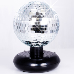 Cheetah LED Mirror Ball 6 inch - Size: 15.2 x 24 x 24cm - Silver - Wilko - thumbnail 5