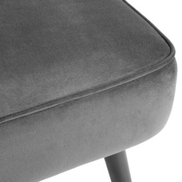 Julian Bowen Miro 3 Seater Grey Velvet Sofa Bed - Wilko - thumbnail 6