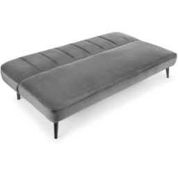 Julian Bowen Miro 3 Seater Grey Velvet Sofa Bed - Wilko - thumbnail 4
