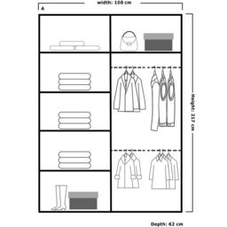 Sliding Wardrobes 4U 2 Sliding Door White Half Mirrored Wardrobe 180cm - Size: 2 Door - Wilko - thumbnail 6