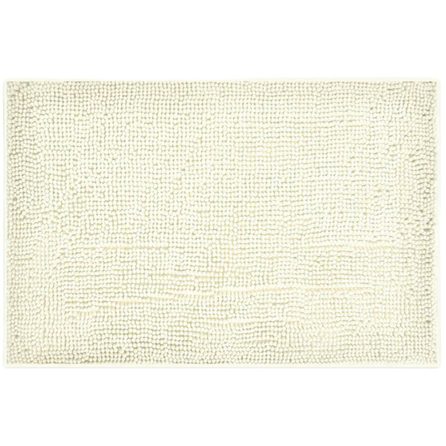 Allure Bath Fashions Cream Chenille Microfibre Supersoft Non-Slip Bobble Bath Mat 50 x 80cm - Wilko - image 1