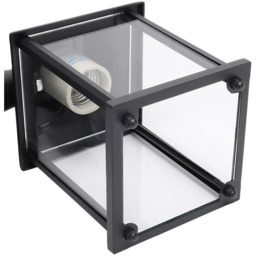 Living and Home E27 Metal Waterproof Garden Wall Light - Size: 22 x 10 x 10cm - Black - Wilko - thumbnail 4